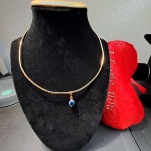 Cord chain with fine pendant. Laminated gold plated 14k. New adjustable neck.